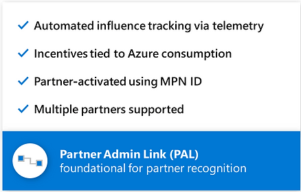 Partner Admin Link - foundational partner recognition